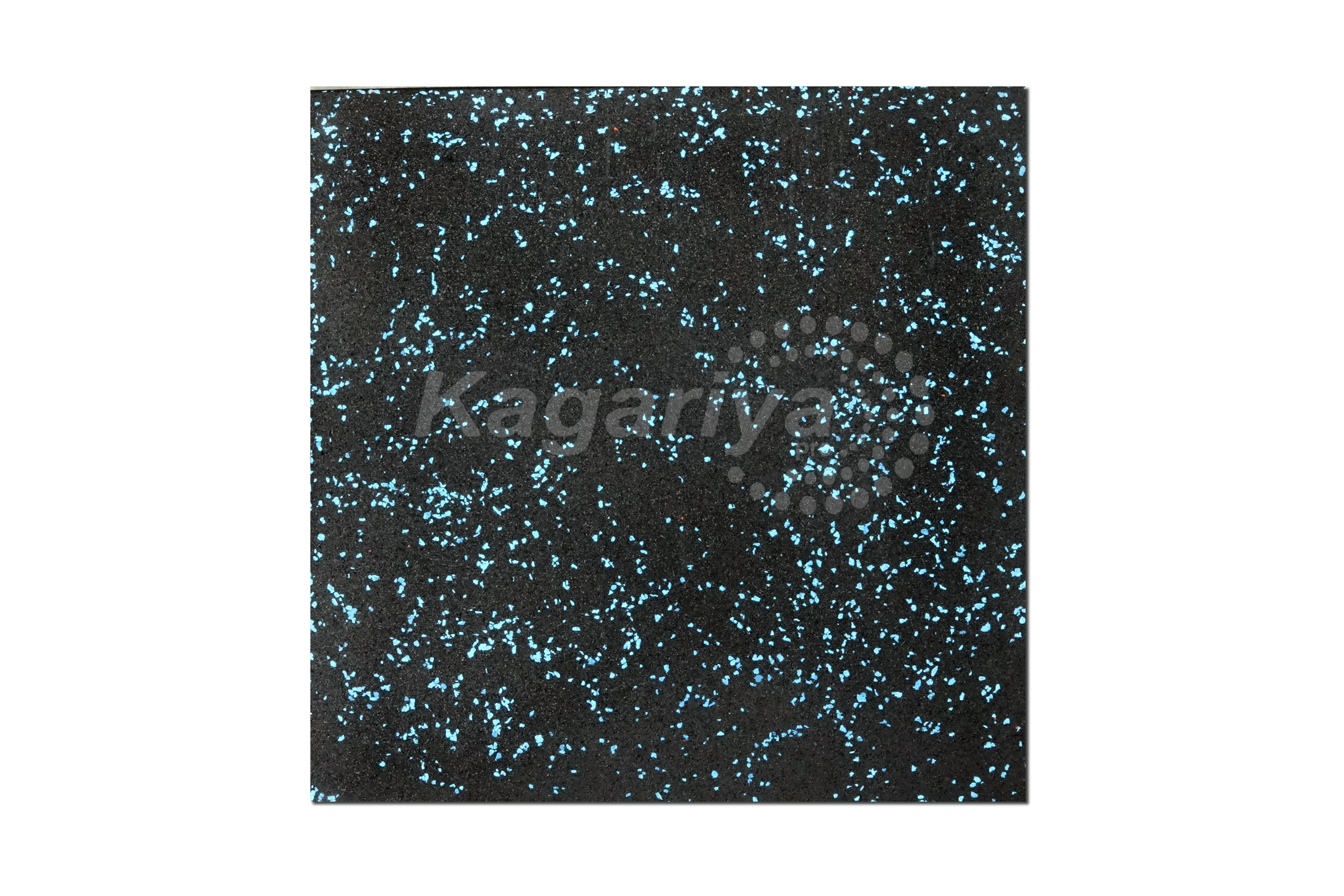 Sky blue laminated EPDM V groove rubber 