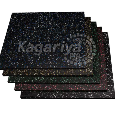 Laminate Rubber Tiles with decorative finish
